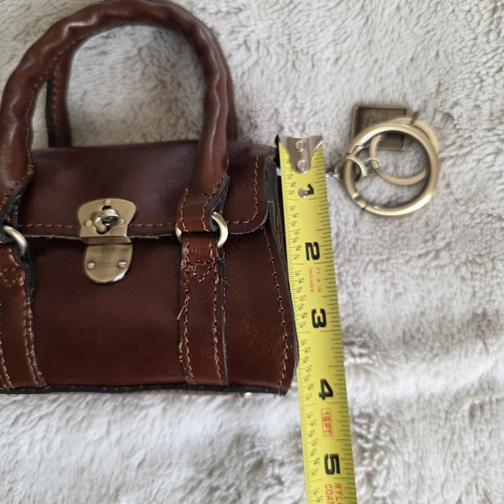 Patricia Nash Rich Brown Mini Bag - Picture 10 of 12